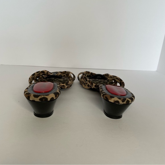J. Renee’ Ridge Leopard Print Slip On Sandals Sz 8M - Picture 7 of 7